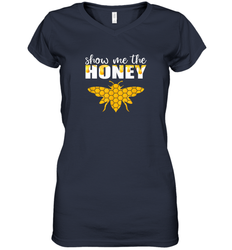 Show Me The Honey Beekeeper Beekeeping Honeybee Tees T Shirt Women's V-Neck T-Shirt