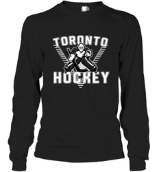 Old School Toronto Hockey Retro 90s Long Sleeve T-Shirt