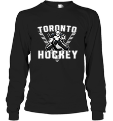 Old School Toronto Hockey Retro 90s Long Sleeve T-Shirt Long Sleeve T-Shirt - Eddytshirt