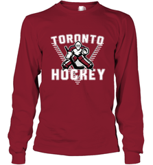 Old School Toronto Hockey Retro 90s Long Sleeve T-Shirt Long Sleeve T-Shirt - Eddytshirt