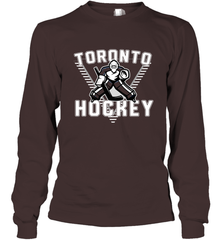 Old School Toronto Hockey Retro 90s Long Sleeve T-Shirt Long Sleeve T-Shirt - Eddytshirt