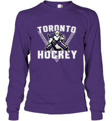 Old School Toronto Hockey Retro 90s Long Sleeve T-Shirt Long Sleeve T-Shirt - Eddytshirt
