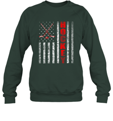 Vintage American US Flag Hockey Player Tee Ice Hockey Fans Sweatshirt Sweatshirt - Eddytshirt