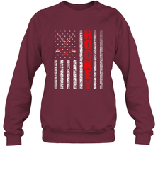 Vintage American US Flag Hockey Player Tee Ice Hockey Fans Sweatshirt Sweatshirt - Eddytshirt