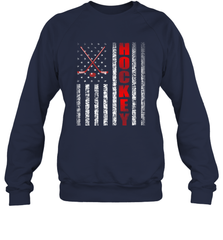 Vintage American US Flag Hockey Player Tee Ice Hockey Fans Sweatshirt Sweatshirt - Eddytshirt