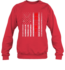Vintage American US Flag Hockey Player Tee Ice Hockey Fans Sweatshirt Sweatshirt - Eddytshirt
