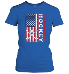 USA American Flag Hockey Player Perfect Gift Women's T-Shirt Women's T-Shirt - Eddytshirt