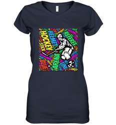 This hockey player makes great gift Women's V-Neck T-Shirt