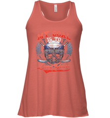 My Goal Is To Deny Yours Hockey Defender Racerback Tank Racerback Tank - Eddytshirt