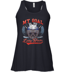 My Goal Is To Deny Yours Hockey Defender Racerback Tank Racerback Tank - Eddytshirt