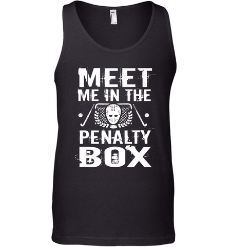 Meet Me In The Penalty Box Shirt  Funny Hockey Tank Top Tank Top / Black / XS Tank Top - Eddytshirt