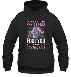 Ice Hockey Sport Hockey Girl Game Player Hoodie
