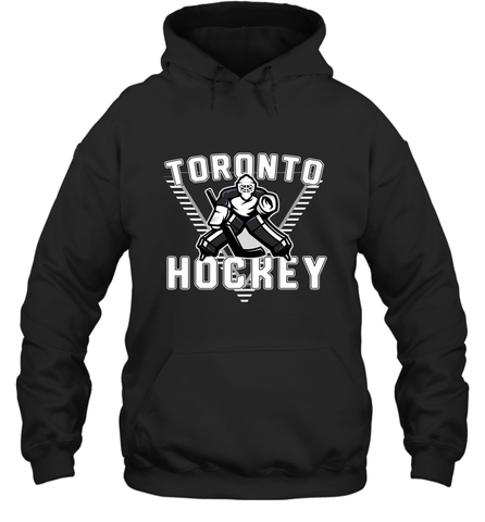 Old School Toronto Hockey Retro 90s Hoodie Hoodie / Black / S Hoodie - Eddytshirt