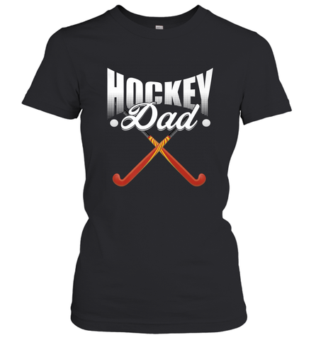 Mens Field Hockey Funny Slogan Pun Gift  Hockey Dad Women's T-Shirt Women's T-Shirt / Black / S Women's T-Shirt - Eddytshirt