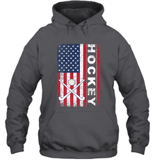 USA American Flag Hockey Player Perfect Gift Hoodie Hoodie - Eddytshirt