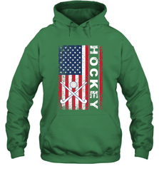 USA American Flag Hockey Player Perfect Gift Hoodie Hoodie - Eddytshirt