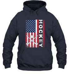 USA American Flag Hockey Player Perfect Gift Hoodie Hoodie - Eddytshirt