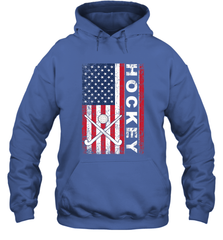 USA American Flag Hockey Player Perfect Gift Hoodie Hoodie - Eddytshirt