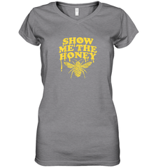 Show Me The Honey Bee Funny Beekeeping Humor Apiarist Gift T Shirt Women's V-Neck T-Shirt Women's V-Neck T-Shirt - Eddytshirt