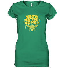 Show Me The Honey Bee Funny Beekeeping Humor Apiarist Gift T Shirt Women's V-Neck T-Shirt Women's V-Neck T-Shirt - Eddytshirt