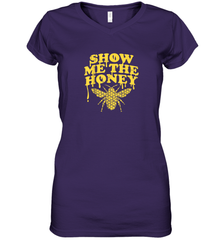 Show Me The Honey Bee Funny Beekeeping Humor Apiarist Gift T Shirt Women's V-Neck T-Shirt Women's V-Neck T-Shirt - Eddytshirt