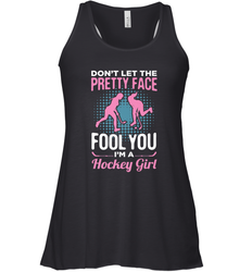 Ice Hockey Sport Hockey Girl Game Player Racerback Tank