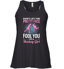 Ice Hockey Sport Hockey Girl Game Player Racerback Tank Racerback Tank - Eddytshirt