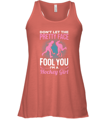 Ice Hockey Sport Hockey Girl Game Player Racerback Tank Racerback Tank - Eddytshirt