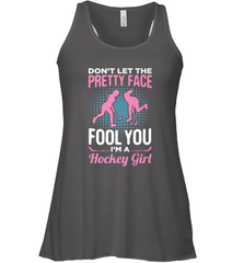 Ice Hockey Sport Hockey Girl Game Player Racerback Tank Racerback Tank - Eddytshirt