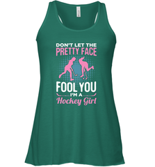 Ice Hockey Sport Hockey Girl Game Player Racerback Tank Racerback Tank - Eddytshirt