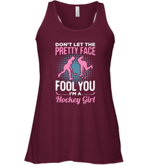 Ice Hockey Sport Hockey Girl Game Player Racerback Tank Racerback Tank - Eddytshirt