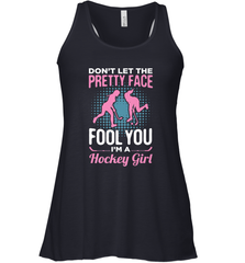 Ice Hockey Sport Hockey Girl Game Player Racerback Tank Racerback Tank - Eddytshirt