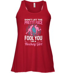Ice Hockey Sport Hockey Girl Game Player Racerback Tank Racerback Tank - Eddytshirt