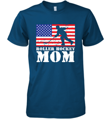 USA American Distressed Flag Roller Hockey Mom Women For Her Premium Men's T-Shirt Premium Men's T-Shirt - Eddytshirt