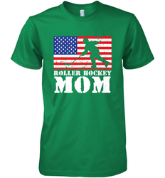 USA American Distressed Flag Roller Hockey Mom Women For Her Premium Men's T-Shirt