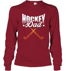 Mens Field Hockey Funny Slogan Pun Gift  Hockey Dad Long Sleeve T-Shirt Long Sleeve T-Shirt - Eddytshirt